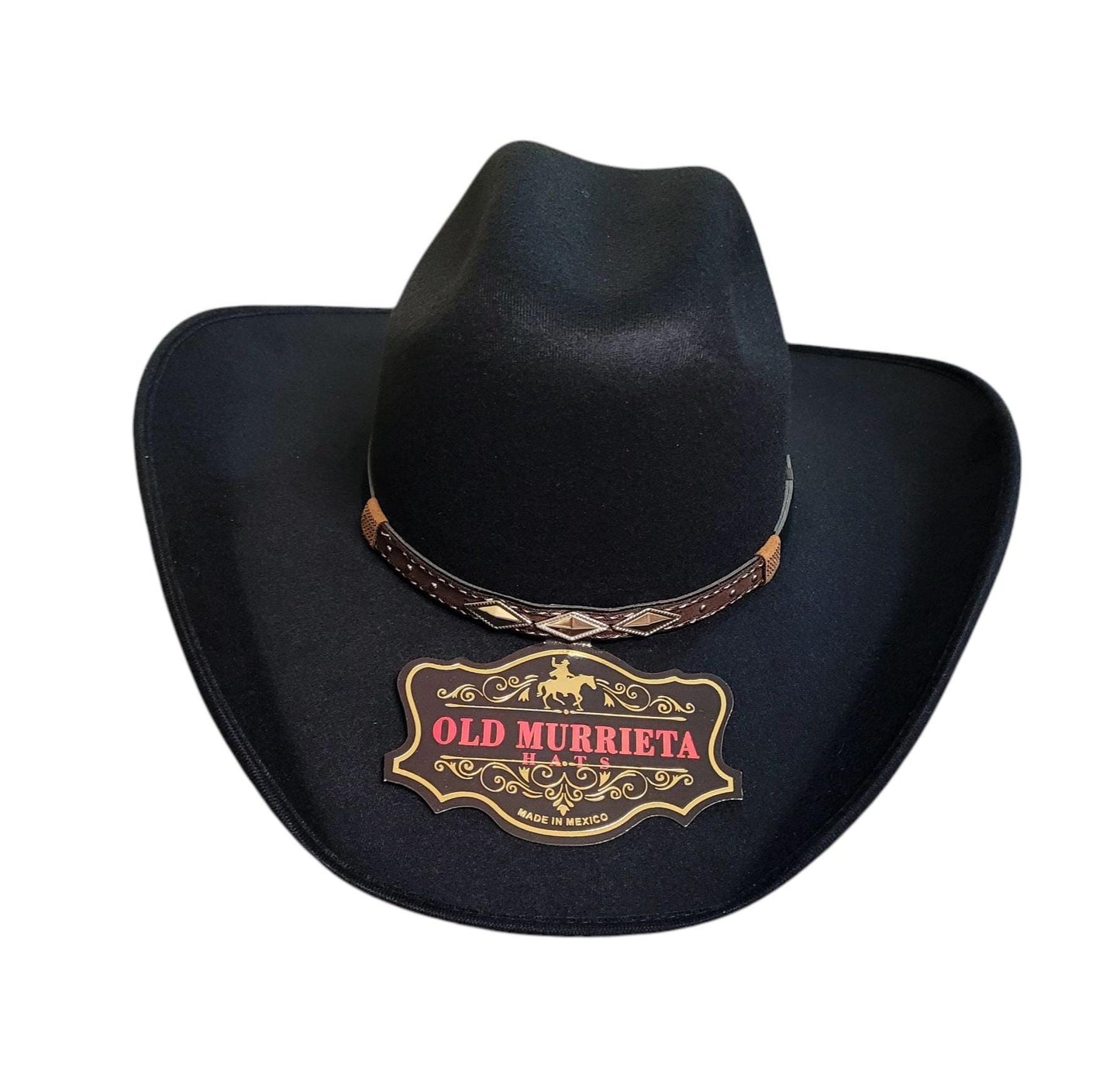 Black Western cowboy hat, cowboy, old Murrieta style luxury hat