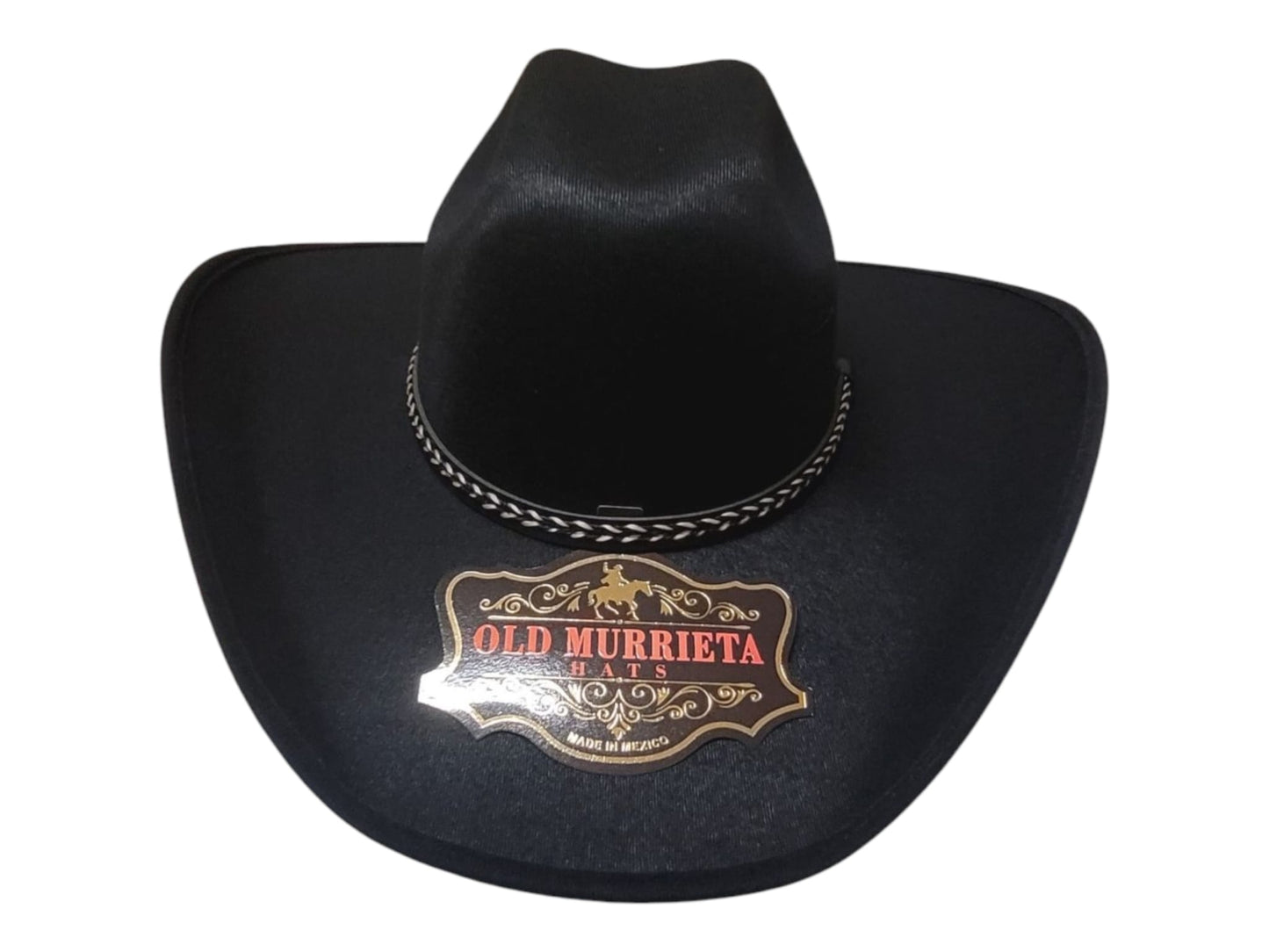 Black Western cowboy hat, vaquero, old Murrieta style luxury sombrero