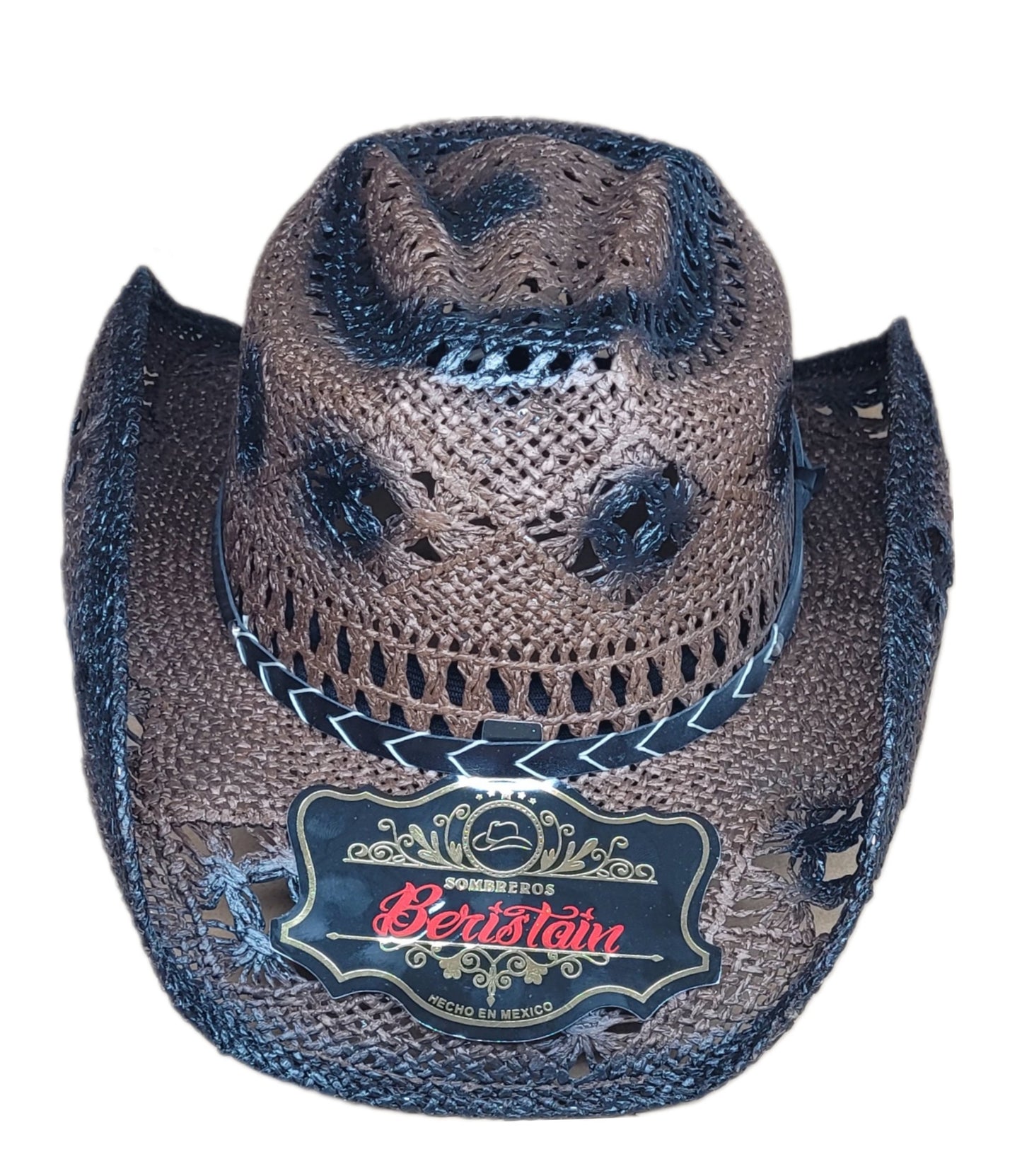 Straw cowboy hats made in Mexico for summer on the beach are the latest fashion wear