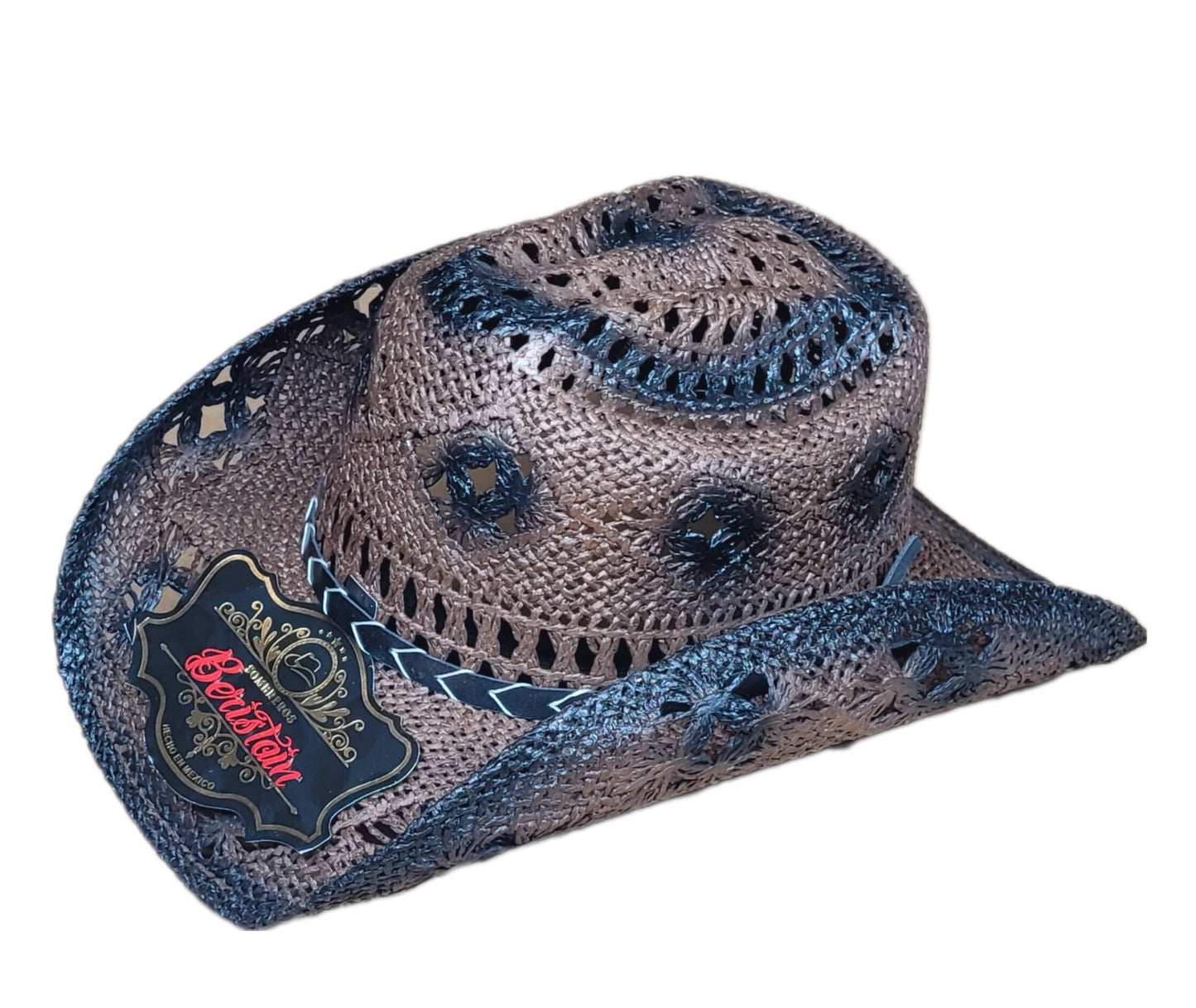 Straw cowboy hats made in Mexico for summer on the beach are the latest fashion wear