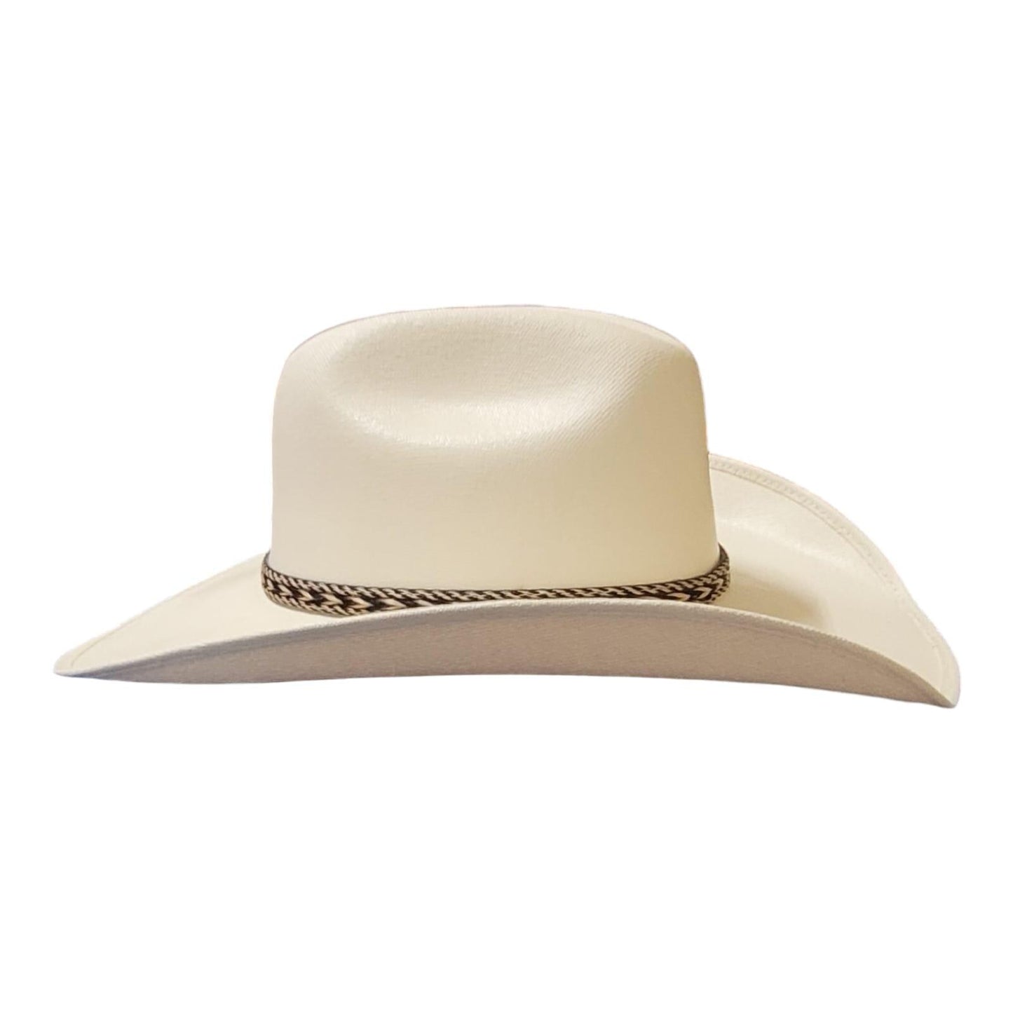Western White Child Cowboy Hat adjustable size 6 3/8 for Kids w/short brim (from 1-2 years old around)
