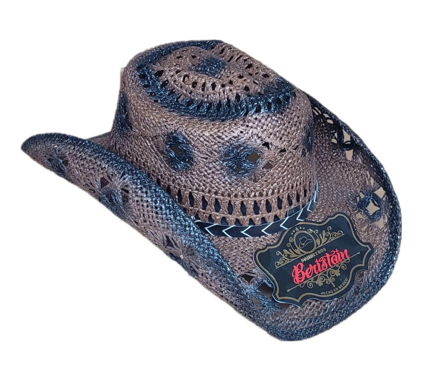 Straw cowboy hats made in Mexico for summer on the beach are the latest fashion wear