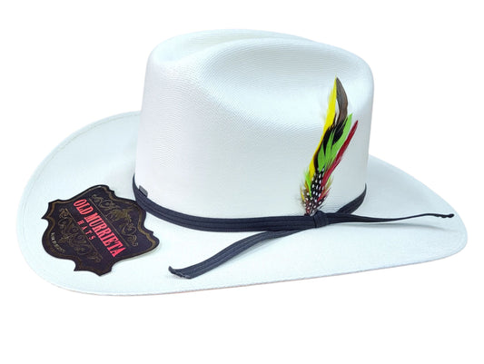 Sombrero vaquero  estilo Sinalo con pluma de Faisan
