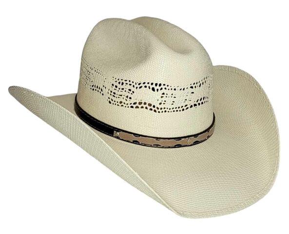 Bangora cowboy hat old Murrieta style white straw cowboy