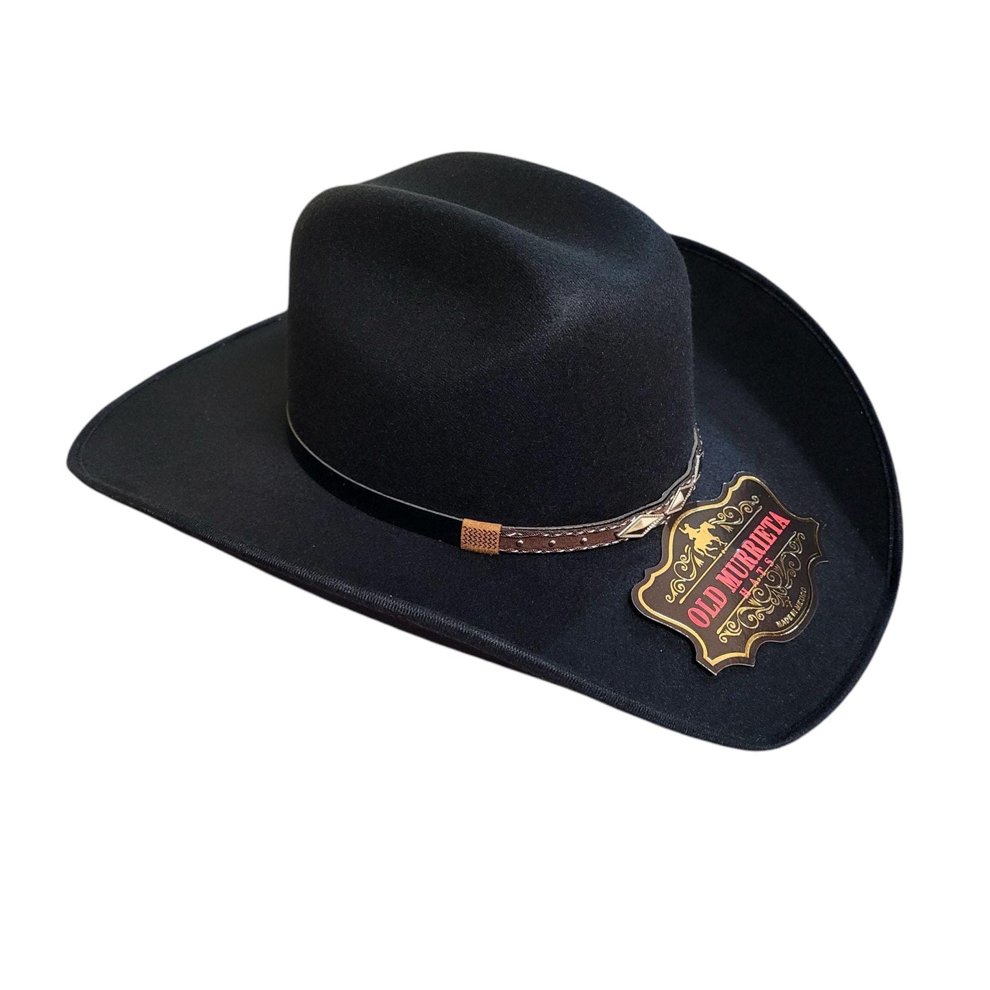 Black Western cowboy hat, cowboy, old Murrieta style luxury hat