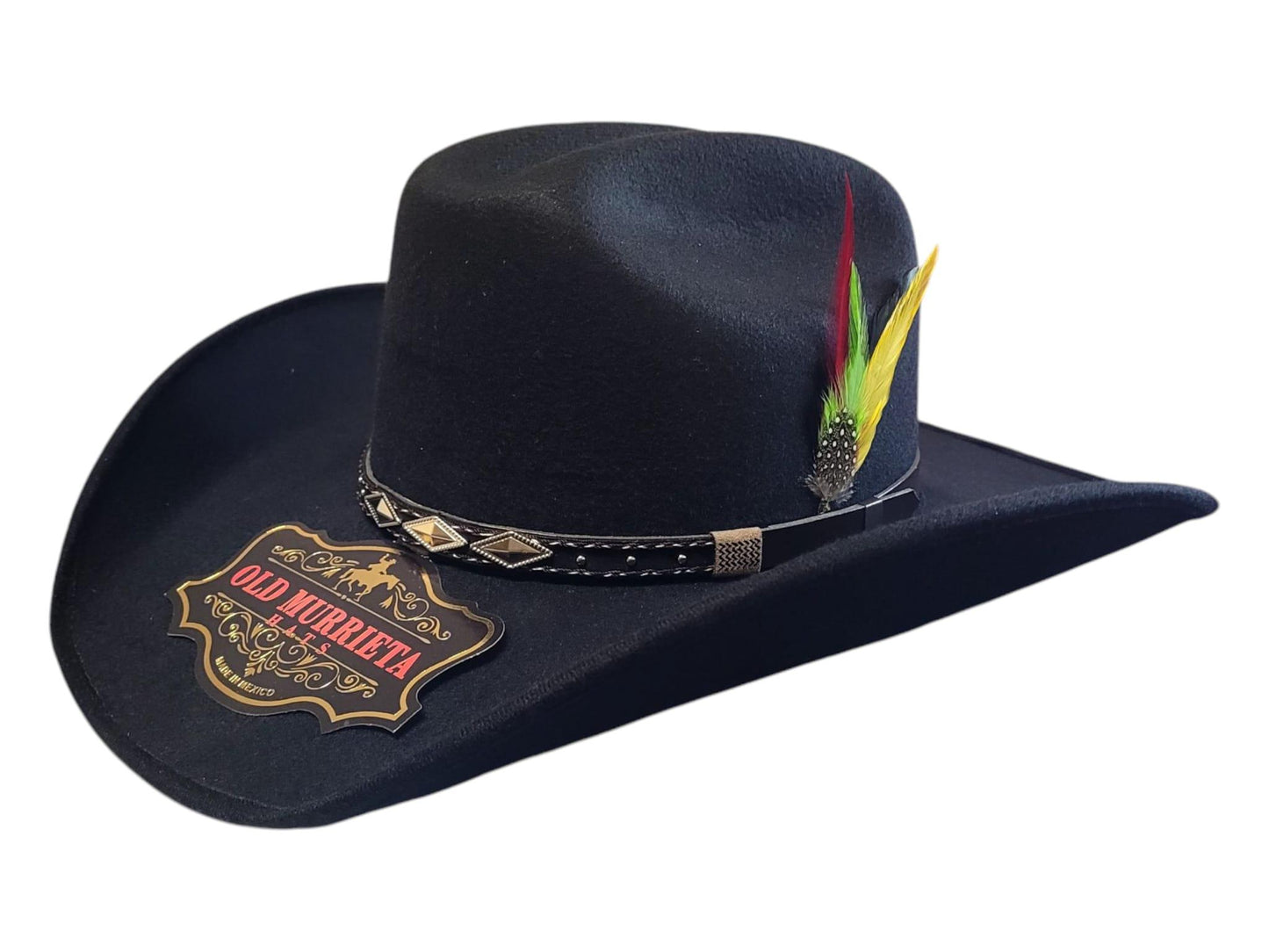 Black Cowboy Hat, Western The Old Murieta Luxury Style, Vaquero De Lujo