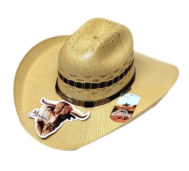 Highest quality brown straw cowboy hat vaquero rodeo made in Mexico