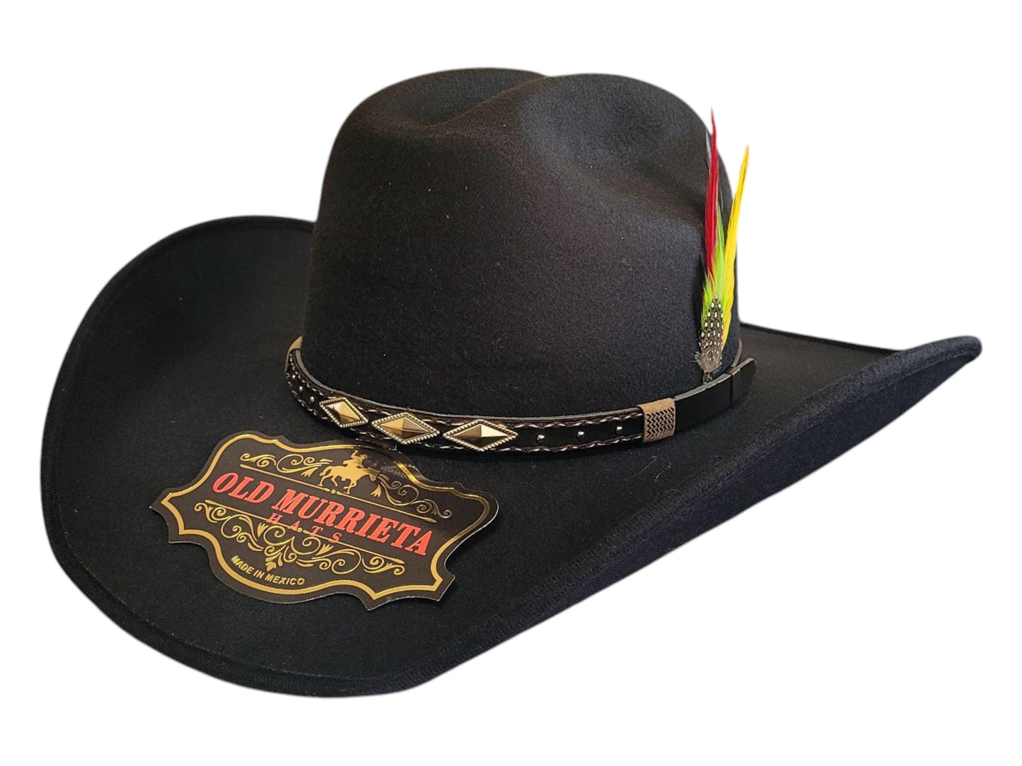 Black Cowboy Hat, Western The Old Murieta Luxury Style, Vaquero De Lujo