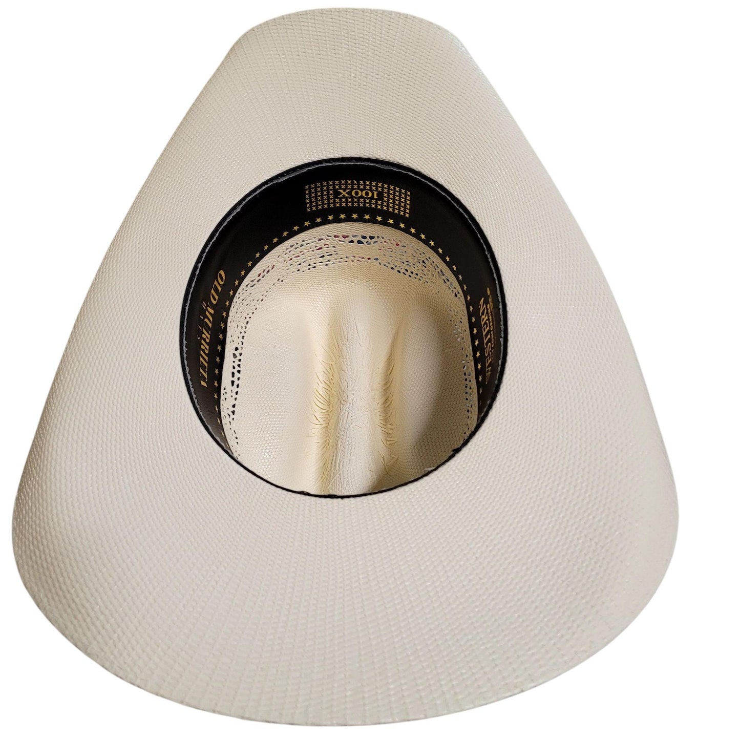 Bangora cowboy hat old Murrieta style white straw vaquero authentic 100X