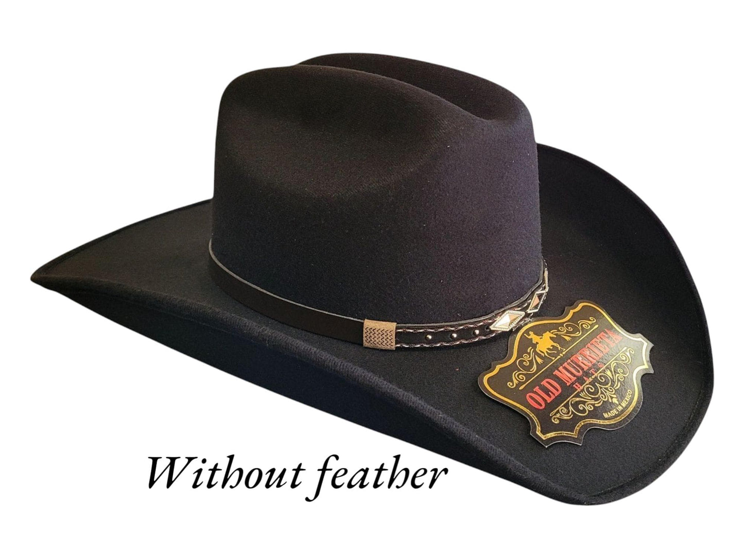 Black Cowboy Hat, Western The Old Murieta Luxury Style, Vaquero De Lujo