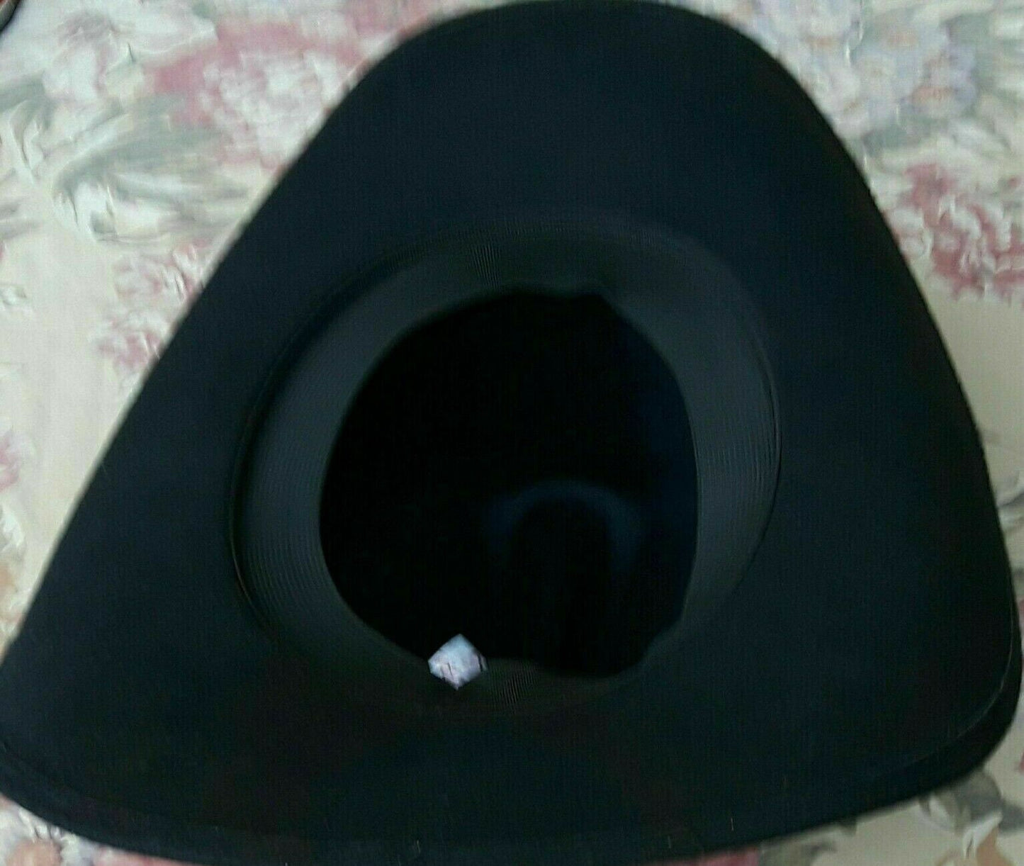 Men's black western cowboy hat, the old Murrieta style, orma California.